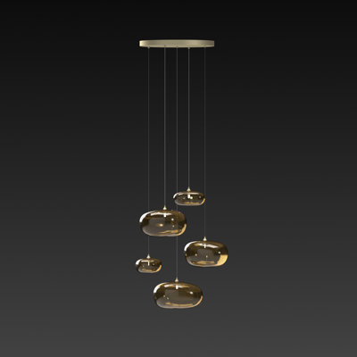 Ensemble de 5 luminaires suspendus Kloud