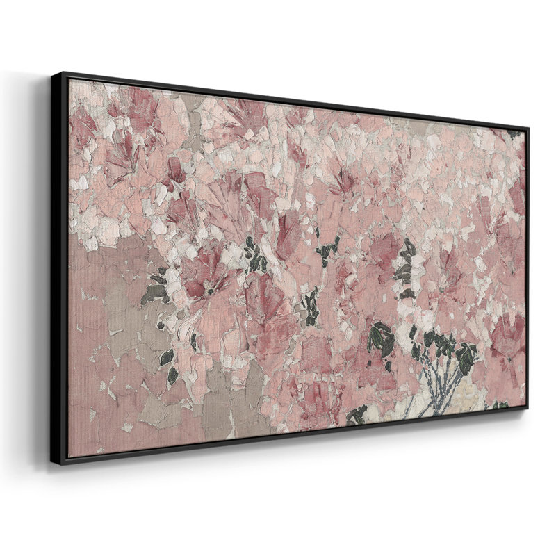 Botanical Series-CECXCVI- Toile tendue avec châssis encadré - Prêt à être accroché, Noir, H 17 po x l 33 po