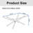 39.37 Inch Rectangular Clear Tempered Glass Coffee Table, Fashion Design Living Room Side Table With Black Metal Legs-179805980