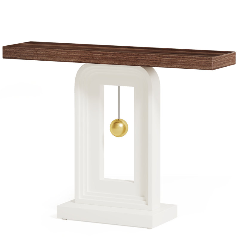 39.5'' Console Table, Rustic Brown