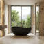 Baignoire autoportante en pierre de trempage 63 "x 38,6" Vespa-129753305