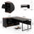 70.8'' L- Shape Executive Desk-674926983
