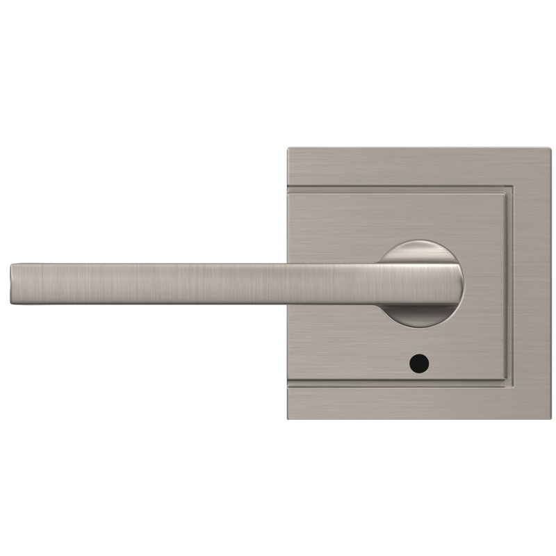 Custom Latitude Non-Turning Lever with Upland Trim, Satin Nickel