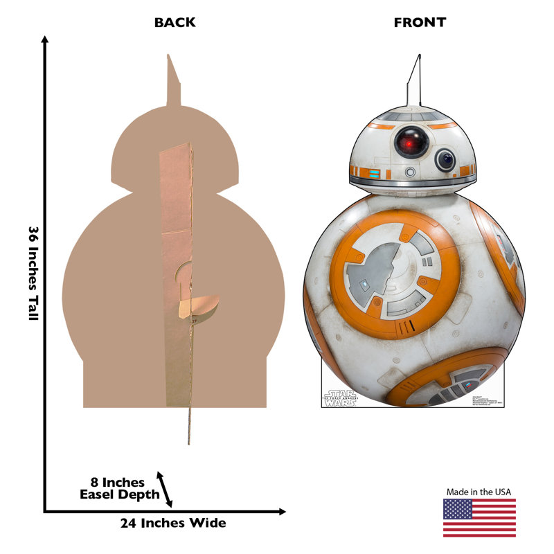 « star guerres épisode vii : the force réveils », découpé en carton bb-8