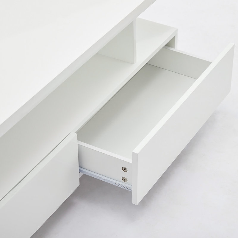 Table basse à DEL haute brillance avec 4 modes DEL réglables