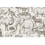 Papier peint amovible monochrome animaux d'Afrique-99178785