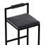 Tabourets de bar contemporains en velours gris avec repose-pieds et support de 220 lb, de 2 pour plusieurs réglages de haute qualité en noir, structure rouille, repose-pieds, salles à manger-275384907-275384900