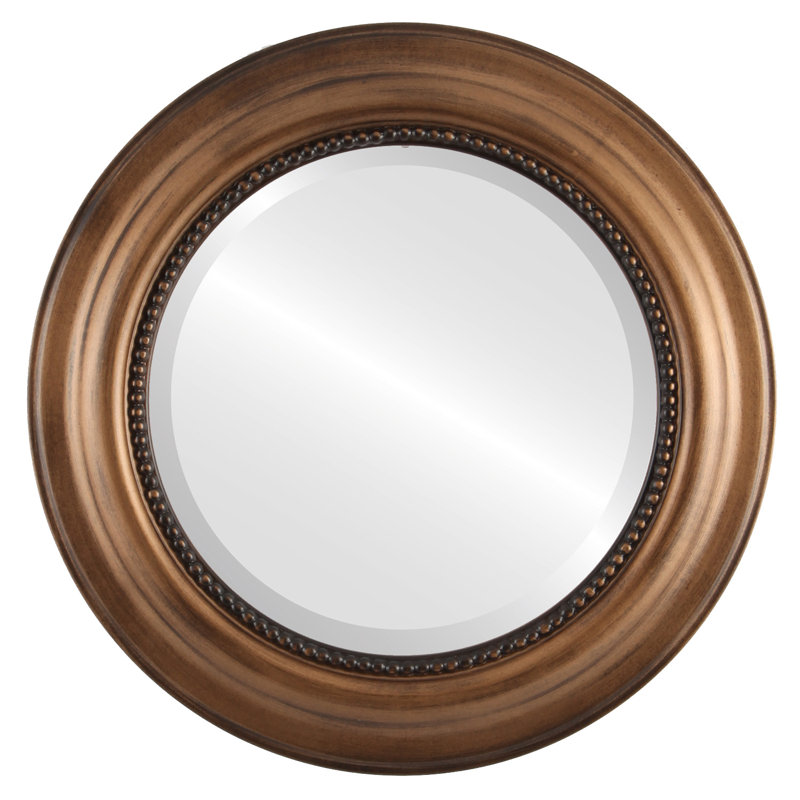 Witney Round Mirror, 29" x 29", Sunset Gold