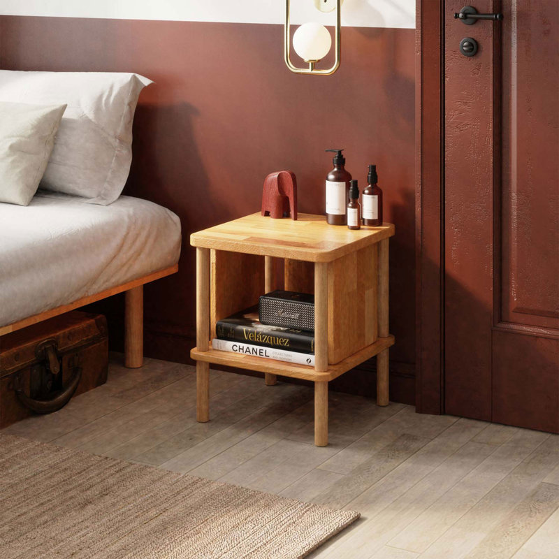 Table de chevet en bois massif 
