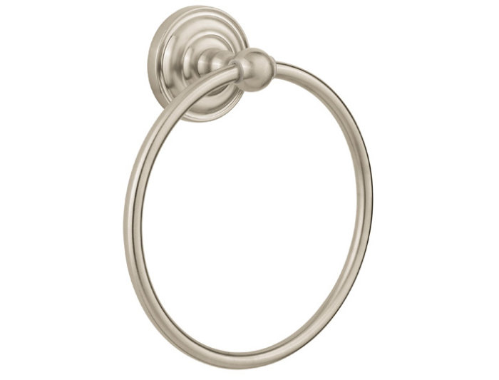 Redmond Wall Mounted Towel Ring, Brushed Nickel