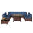 Avamay Rattan Sectional Seating Group with Cushions-1296695086-1295491802