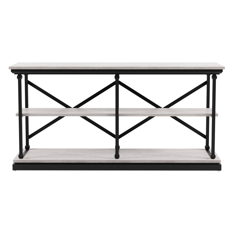 Kiven 59'' Console Table, Antique White