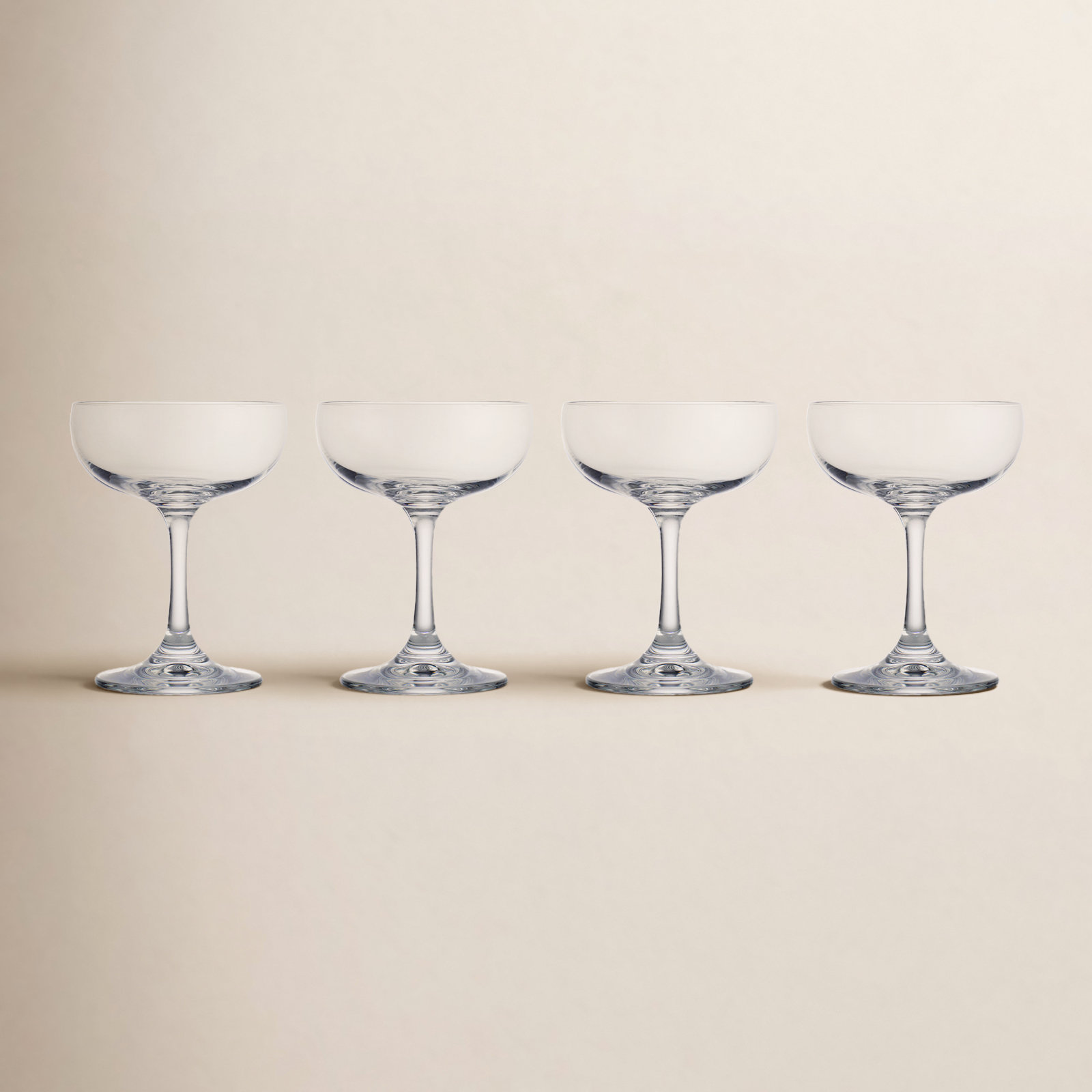 Veneto Crystal Coupe Glass, Clear