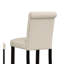 Tabouret de bar en bois massif touffeté Asons, ensemble de 2, brun clair-2110910953