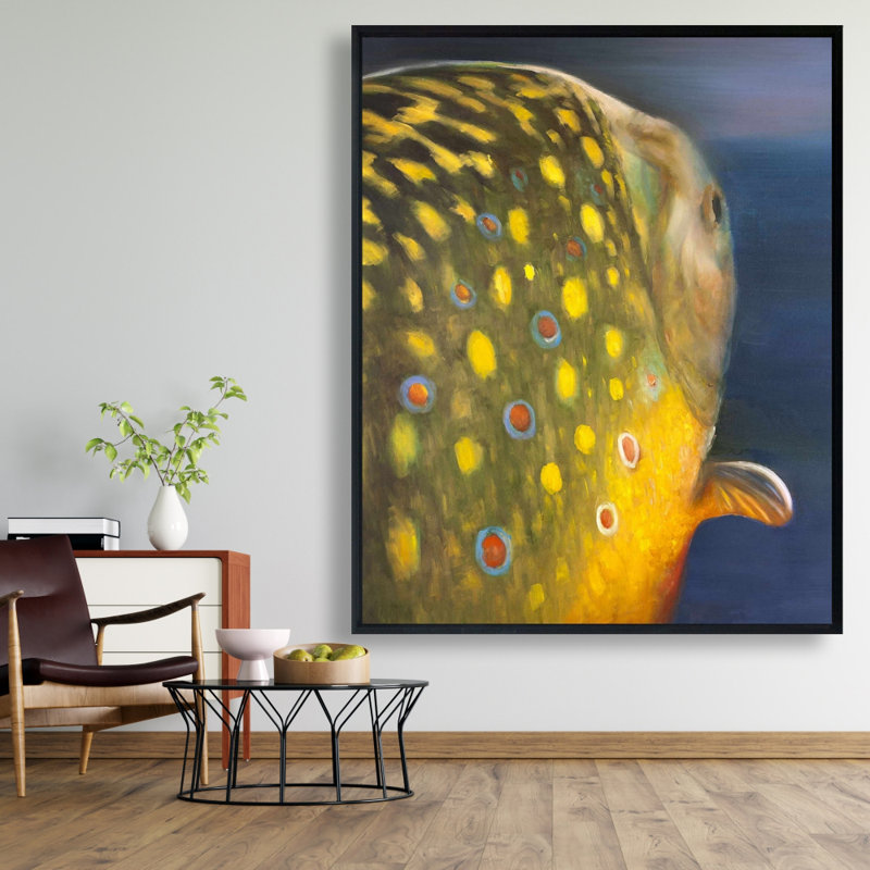 Golden Trout Fish Print On Canvas, 60" H x 48" W