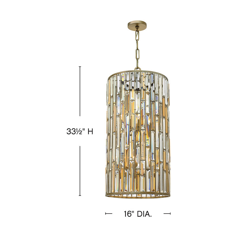 Gemma 6 - Light Unique / Statement Drum Pendant