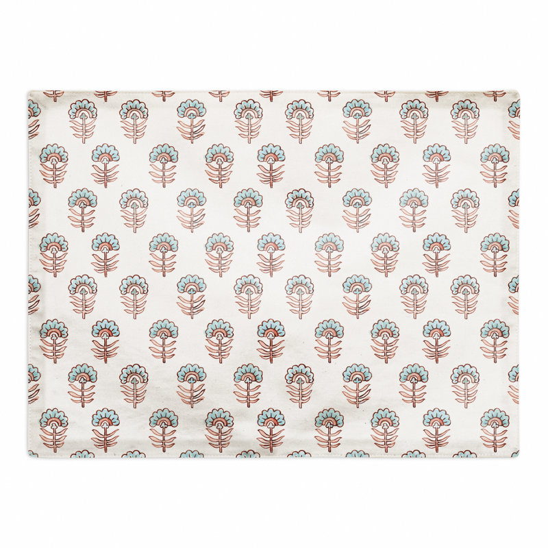 Polyester Floral Rectangle Placemat