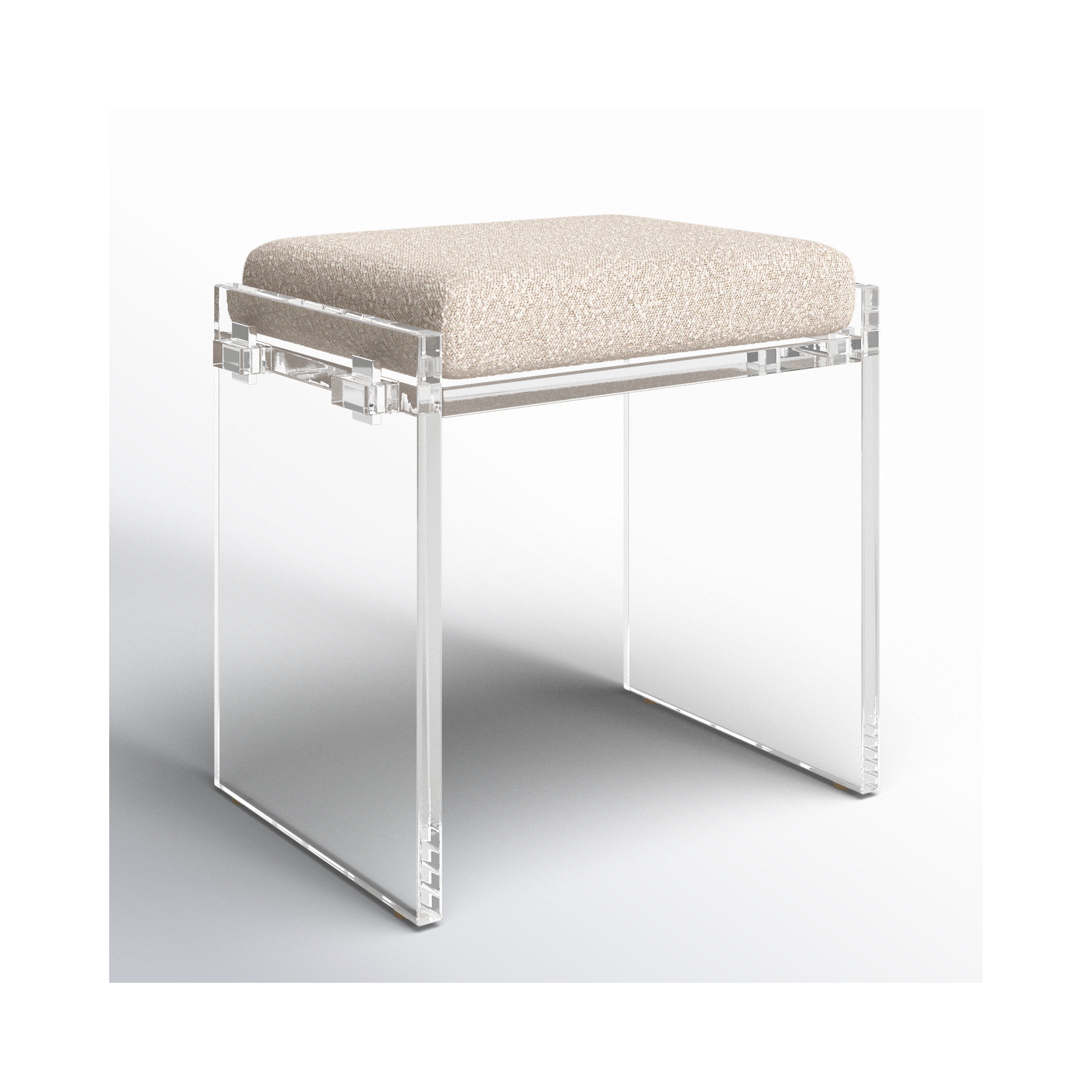 Vinisha Accent Stool, Knoll Beige