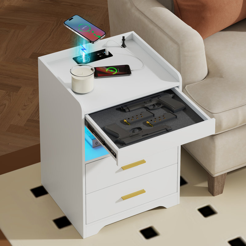 Table de chevet, Blanc