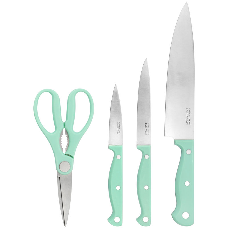 Ensemble de couteaux 4 pièces Martha Stewart Everyday, Menthe