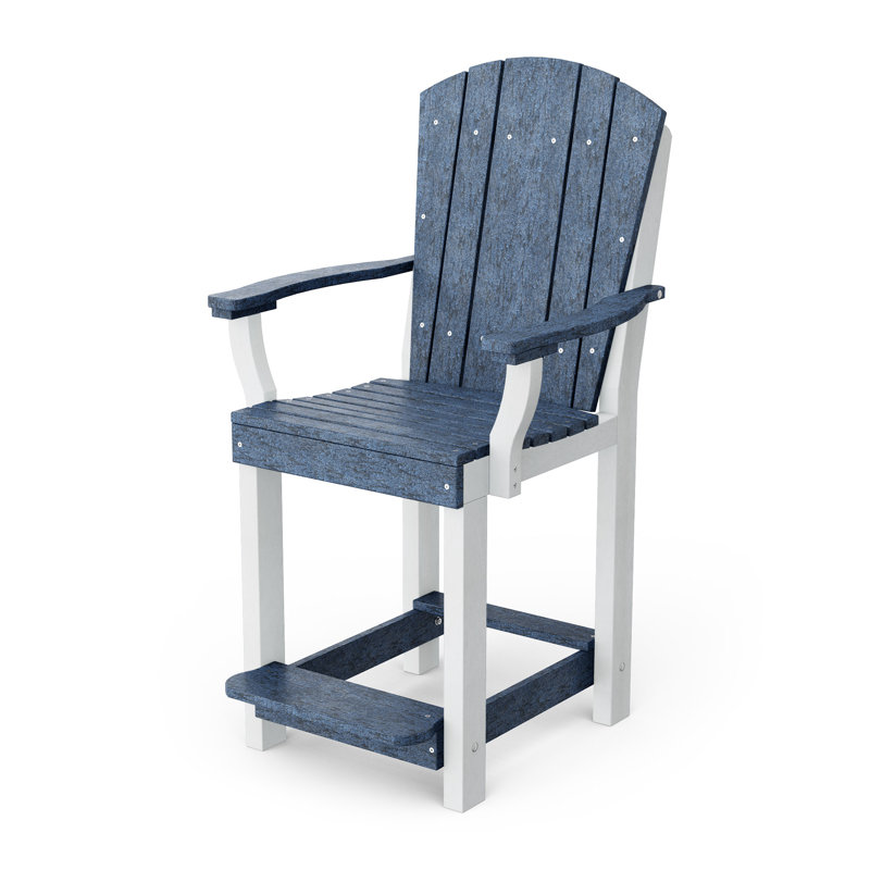 Chaise de patio Heritage, Bleu patriote / blanc