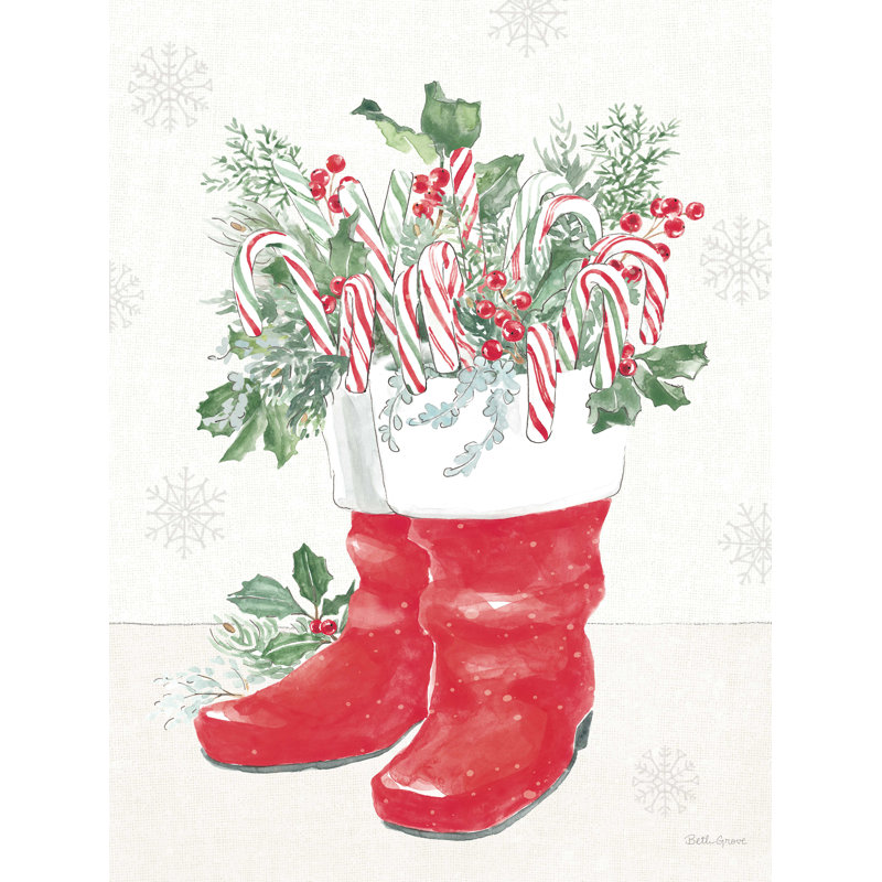 Charme de Noël III, H 16 po x l 12 po