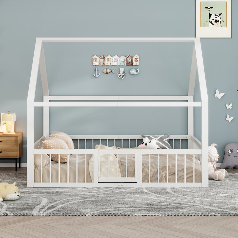 European Double (140 x 200 cm) Kids Bed, White