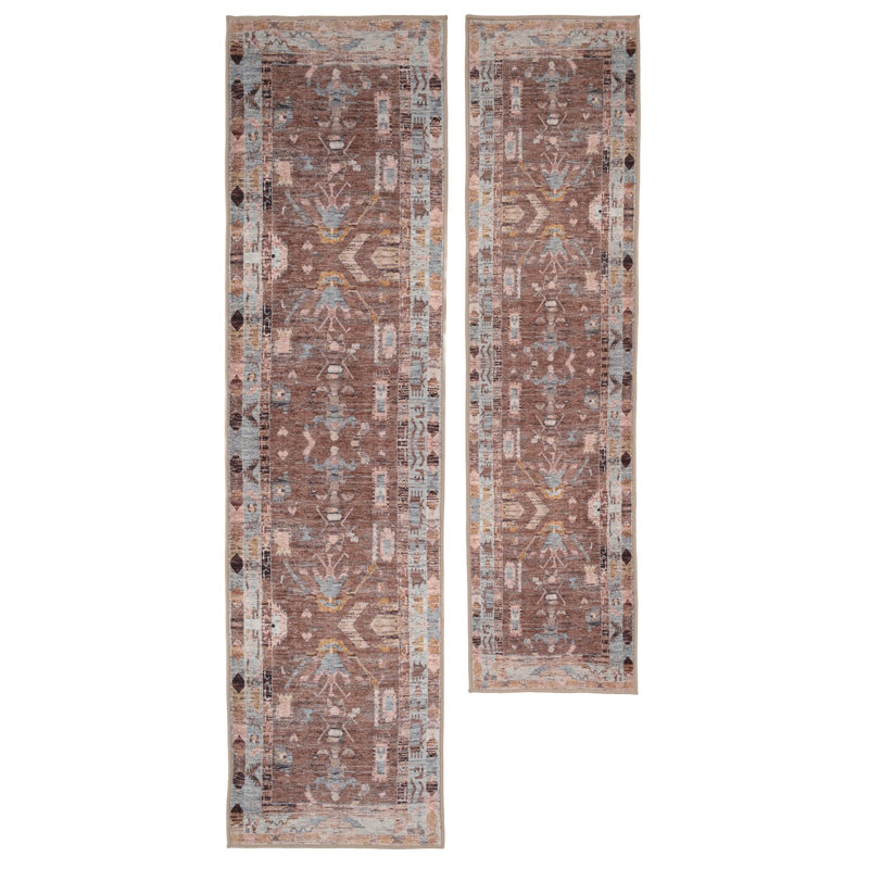 Runner Tathiana Vintage Look Cotton Machine Tufted Area Rug, 60cm x 240cm
