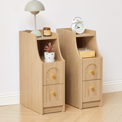 End Table with Drawers and Charging Station