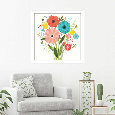 « seaside bouquet ii », reproduction d’impression sur toile tendue en blanc/vert