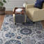 Tapis bleu marine / crème Majoros-25248330