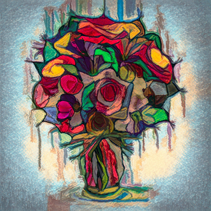 Impression sur toile tendue, H 20 po x l 20 po x P 1,5 po