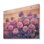 Hortensia champ au crépuscule II - Art mural en bois d'hortensia - sur bois de pin naturel