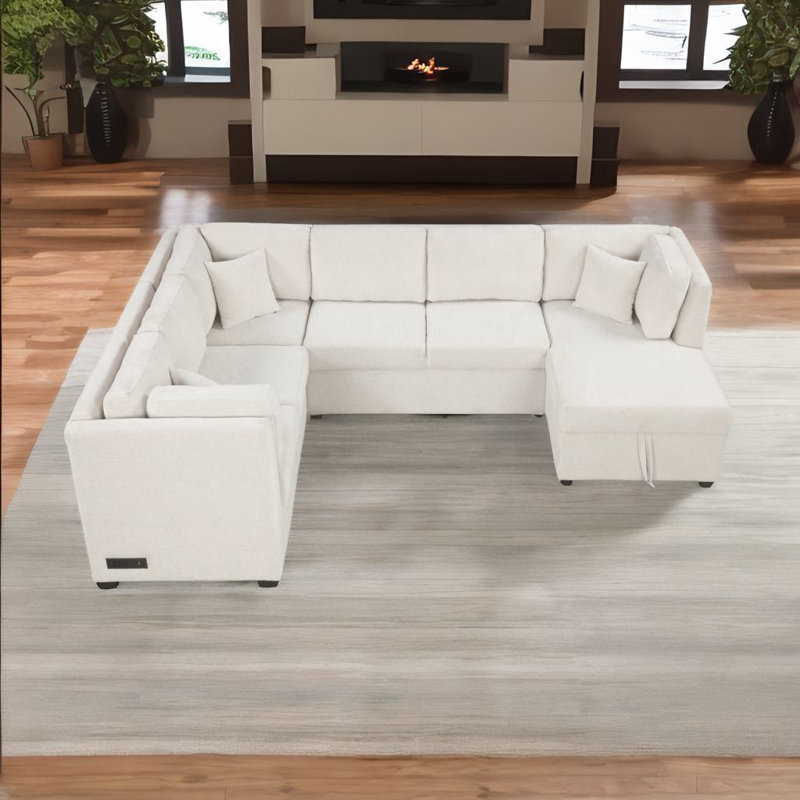 108.6" U-shaped Sectional Sofa