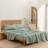 BESTOUCH Sheet Set 100% Washed Cotton Linen Feel Lightweight-115162027-115162023