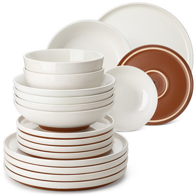 Stoneware Dinnerware Set 24 Piece - Service for 6