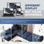 Canapé modulaire surdimensionné moderne avec tissu chenille étincelant, coussins moelleux, 6 coussins, combo bricolage 6 pièces et aucun assemblage requis.-728158063