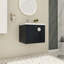 Meuble-lavabo mural de 24 po avec lavabo en céramique pour petite salle de bain, portes à fermeture douce et poignées en métal de conception moderne, espaces étroits, porte-1813170590-1813170592