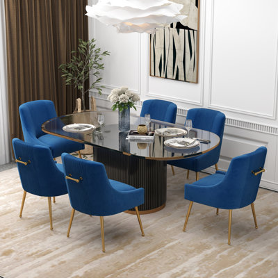 Elian Velvet Upholstered Dining Chair