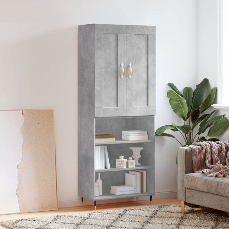 Chantille 69.5cm Sideboard, Concrete Grey
