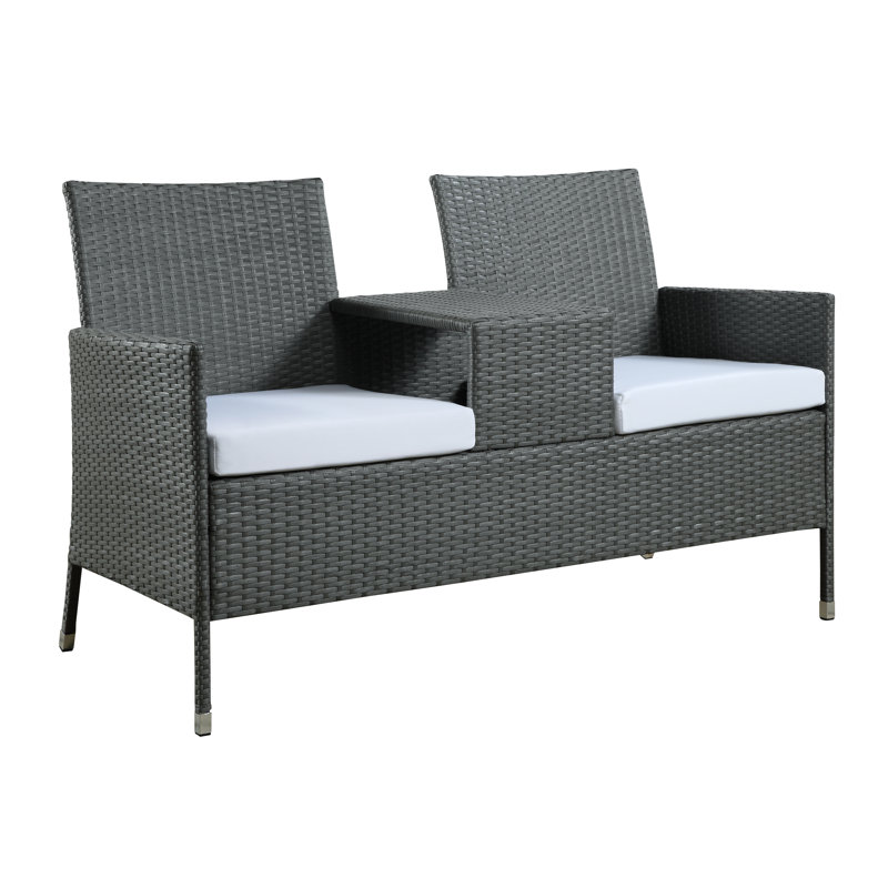 Wicker Outdoor Bench
