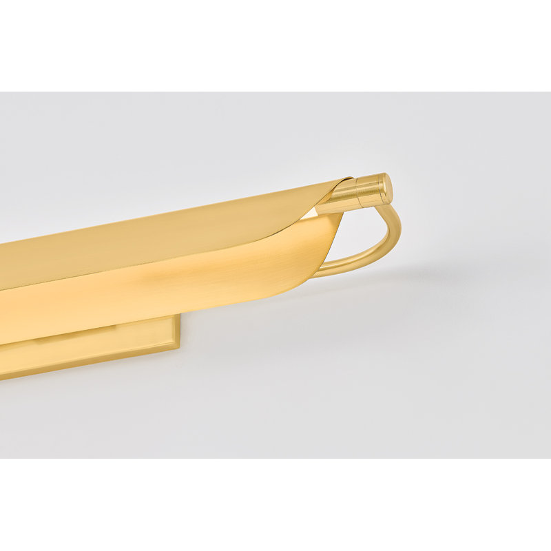 Lampe pour tableau Tinwald en laiton vieilli, 15W, H 3,75 po x l 27 po x P 27 po