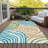 Leis Abstract Indoor / Outdoor Rug-1068812270