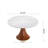 Farmhouse Glossy Sintered Stone Round Dining Table Solid Wood Pedestal Base For Kitchen & Dining Room-1064768824-1064768831