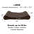 Microvelvet Luxe Chaise Lounge Orthopedic Dog Bed-33348638-33348641-61958745