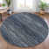 Machine Washable Indoor/Outdoor Xhevrie Navy Rug