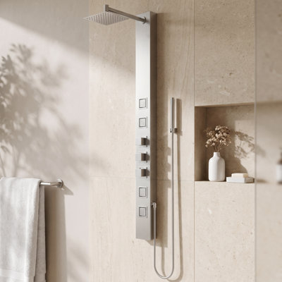 Panneau de douche 58,06 po Sutton avec pomme de douche fixe