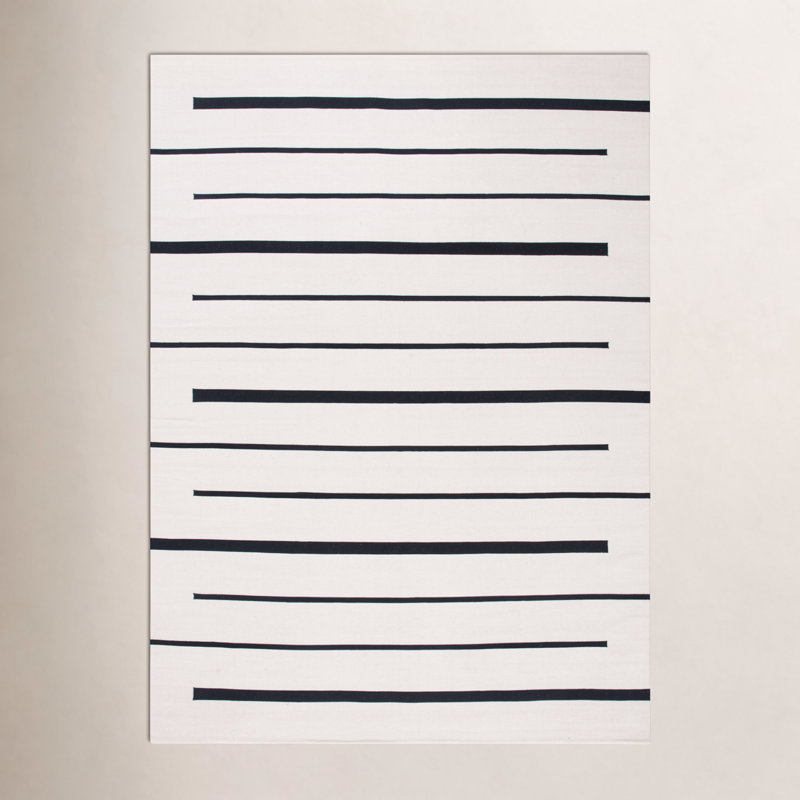 Mana Cotton Striped Indoor Rug, Rectangle 10' x 14'