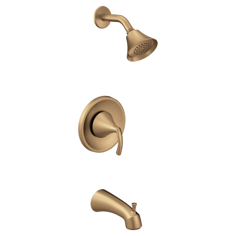 Moen Glyde 1-Spray Single-Handle Posi-Temp Tub And Shower Faucet Trim Kit (Valve Sold Separately)