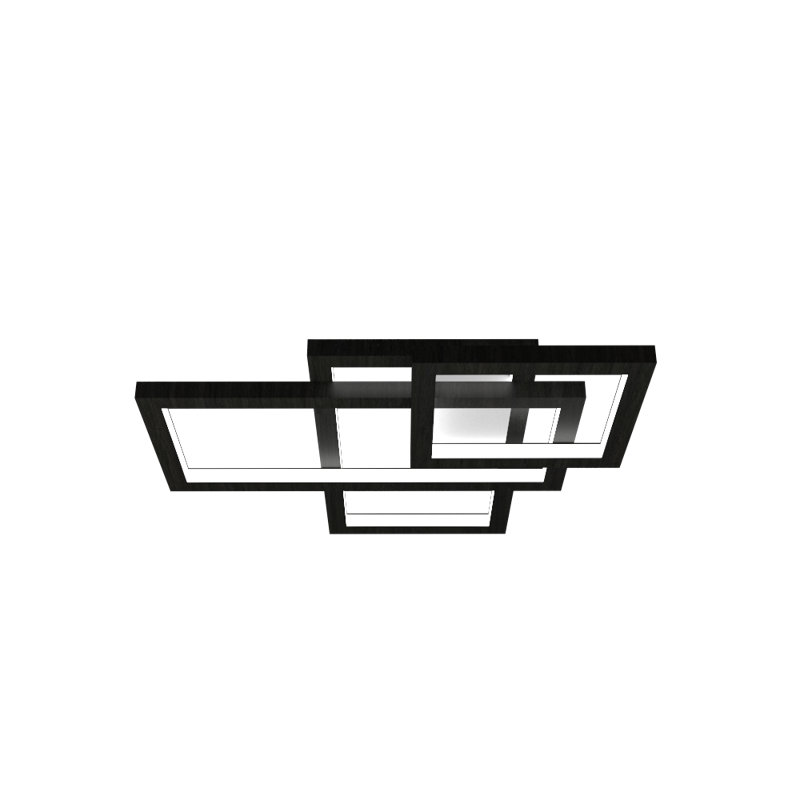 Plafonnier encastré 1 lumière DEL, H 3,71 po x l 43,68 po x P 43,68 po, Gris anthracite